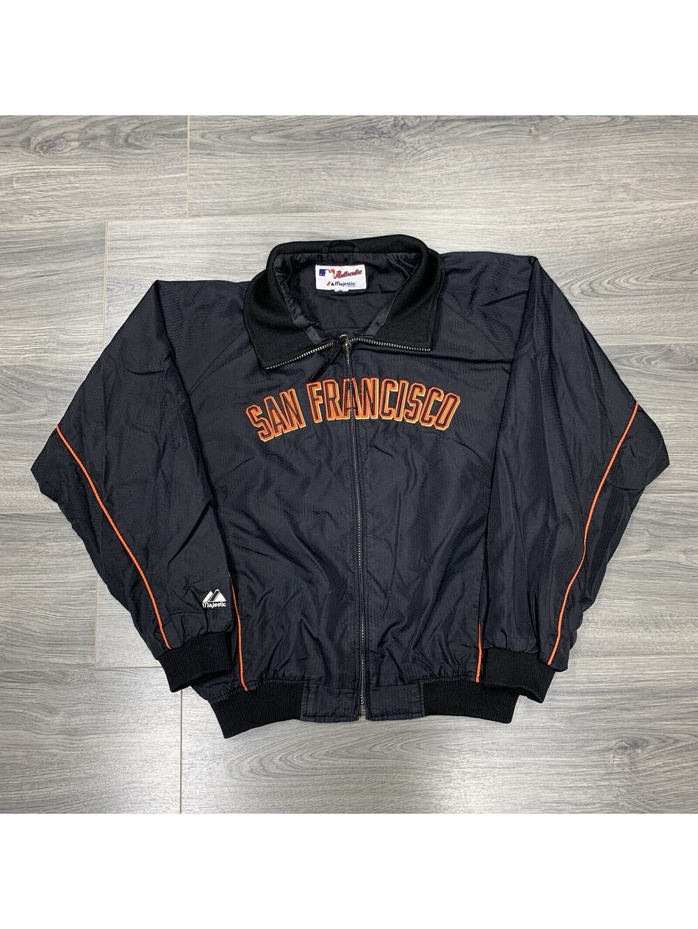 Vintage Majestic San Francisco Giants Dugout Jacket Large Rare Men’s Black